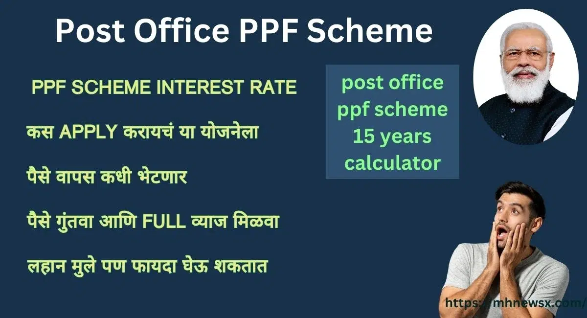 post office ppf scheme 15 years calculator